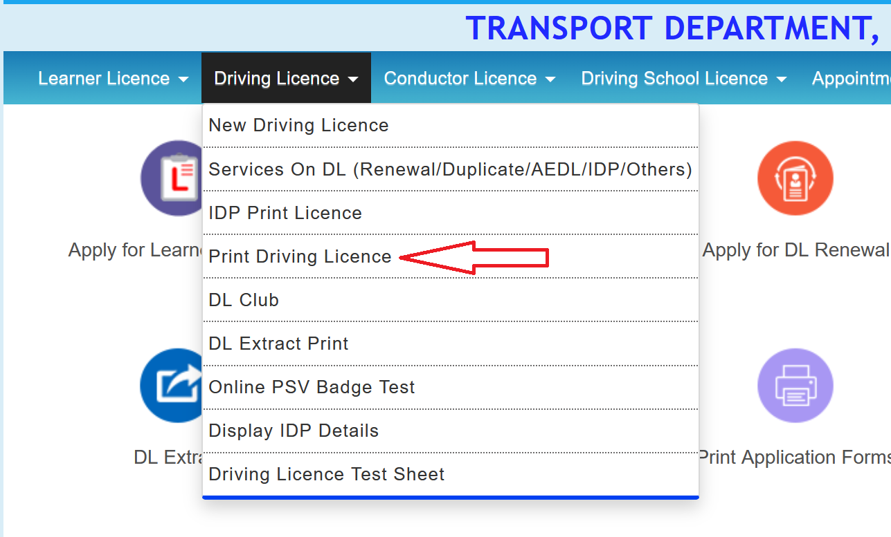 Download Driving Licence