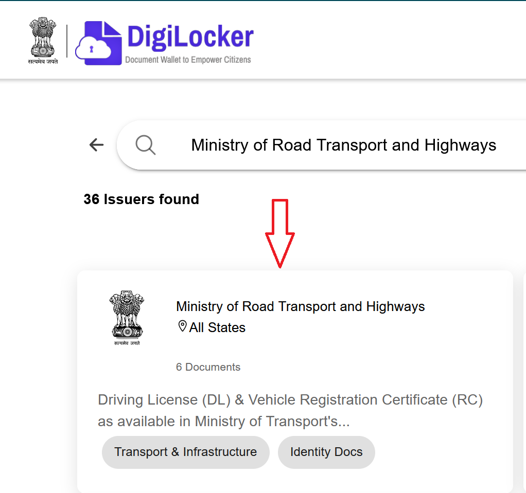 Getting DL From DigiLocker