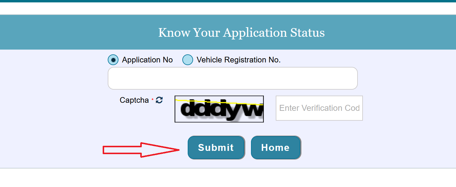 Check Application Status Of RC Renewal